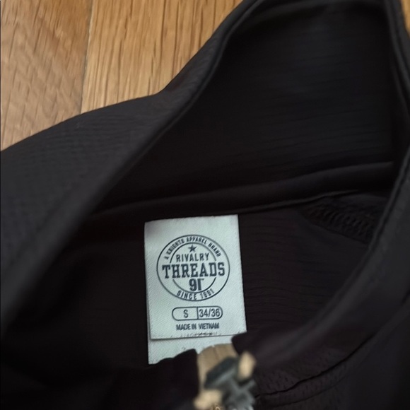 Black Purdue Quarter-Zip Pullover Top Men's Small - Picture 4 of 5